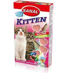 Вітаміни для кошенят Санал Кіттен з лососем (Sanal Kitten) 400 г, 680 таб.