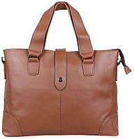 Кожаная мужская сумка с ручками BBC5816-2 коричневая