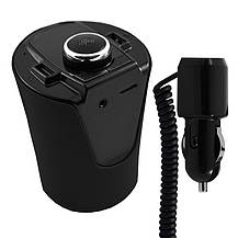 Автомобільний fm-трансмітер модулятор bluetooth 2 USB HZ, фото 2