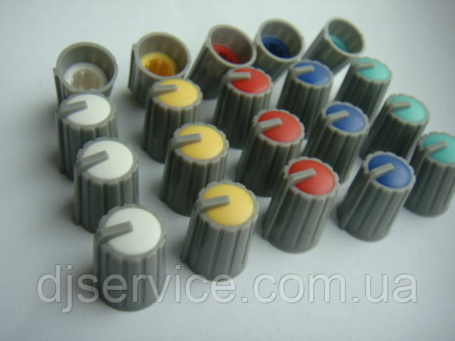 Ручка потенціометра 18.5x13.5mm для пульт Phonic, Muzon (кольорова)