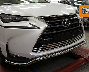 Кенгурник одинарний вус на Lexus NX (c 2014--) Can Otomotiv d42 mm