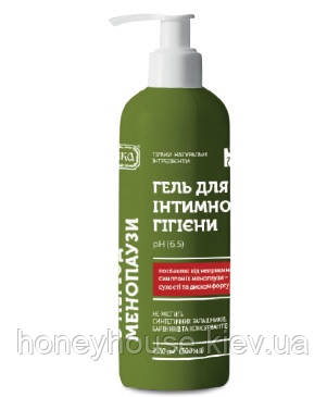 Гель для інтимної гігієни В період менопаузи, pH 6.5, 300 мл. ТМ ЯКА, Зелена серія