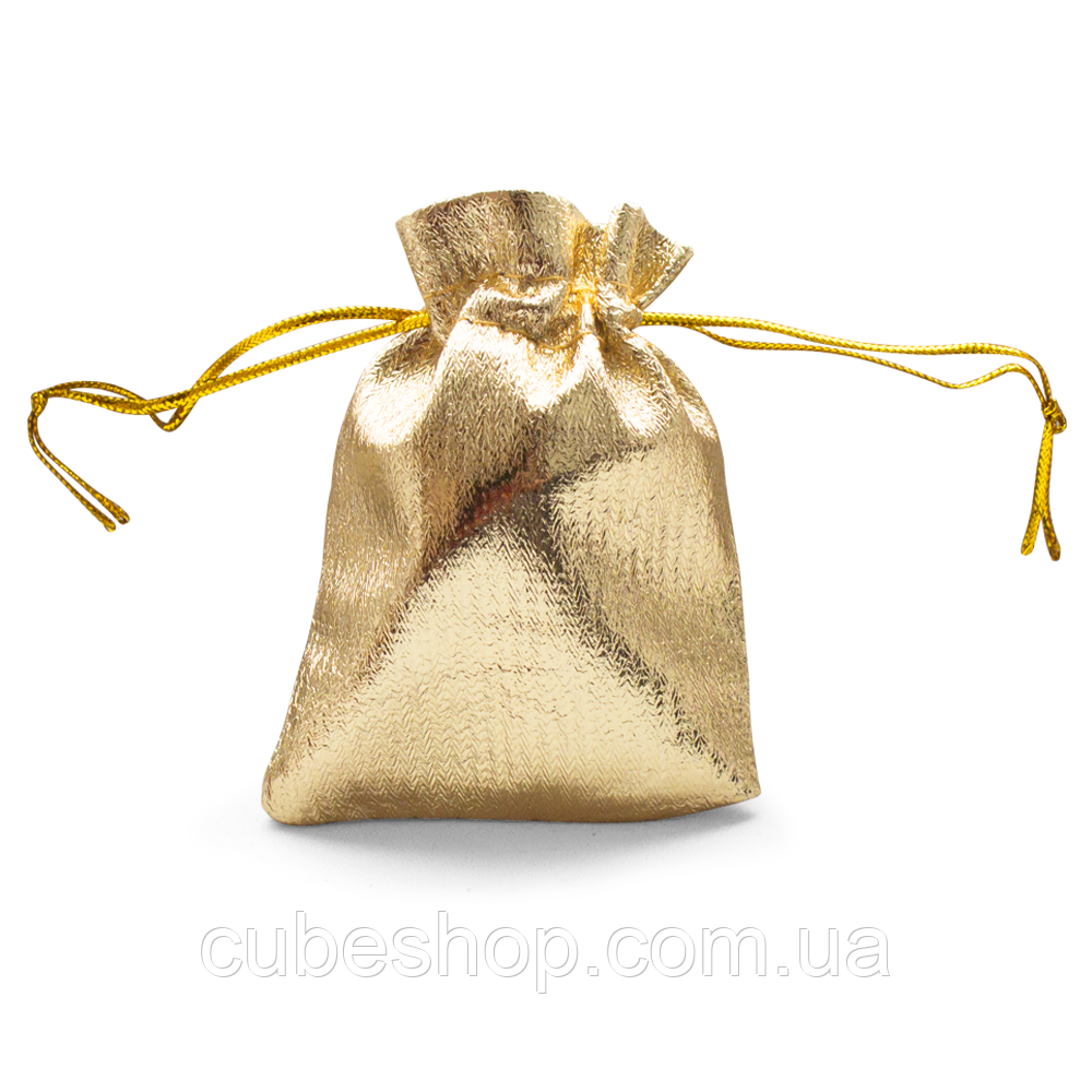 Мішечок парча (вельвет) золото 7х9 см 50 шт. в уп.