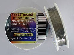 М'який дріт. Срібло 0,2 мм 30 метров