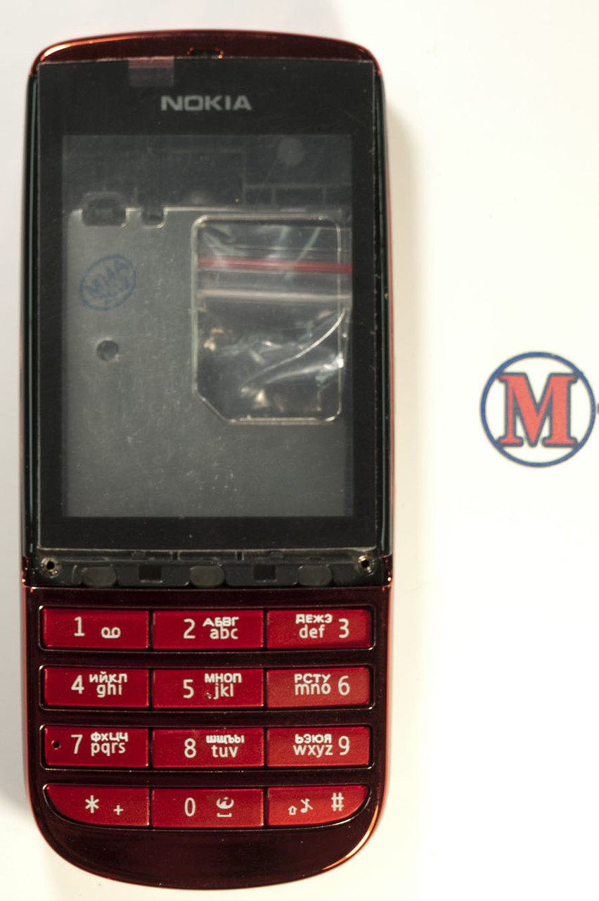 Корпус для мобільного телефона Nokia Asha 300 червоний