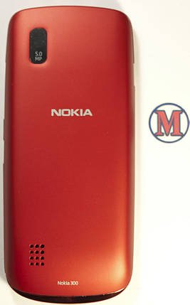 Корпус для мобільного телефона Nokia Asha 300 червоний, фото 2