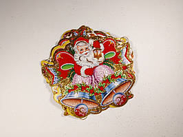 Розтяжка "З НОВИМ РОКОМ" з глитером і флоком. Довжина від 1,6 до 1,9 м. (6957)