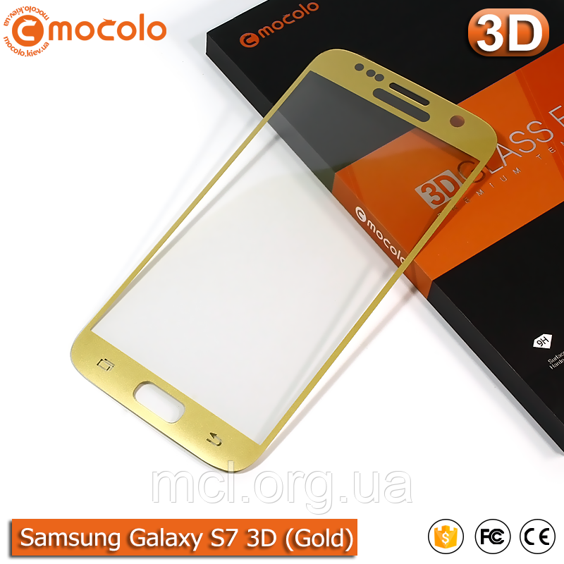 Захисне скло Mocolo Samsung Galaxy S7 3D (Gold)