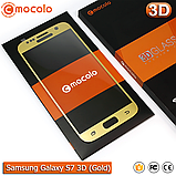 Захисне скло Mocolo Samsung Galaxy S7 3D (Gold), фото 2