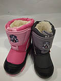 Зимові чоботи Демар-Demar DOGGY дівчинці фіолетові та рожеві, фото 2