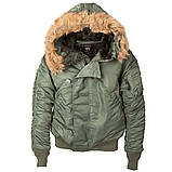 Зимова чоловіча куртка N-2B Parka Alpha Industries, фото 4