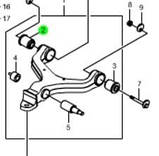 Сайлентблок важеля нижнього задній SsangYong 4455309013, фото 2