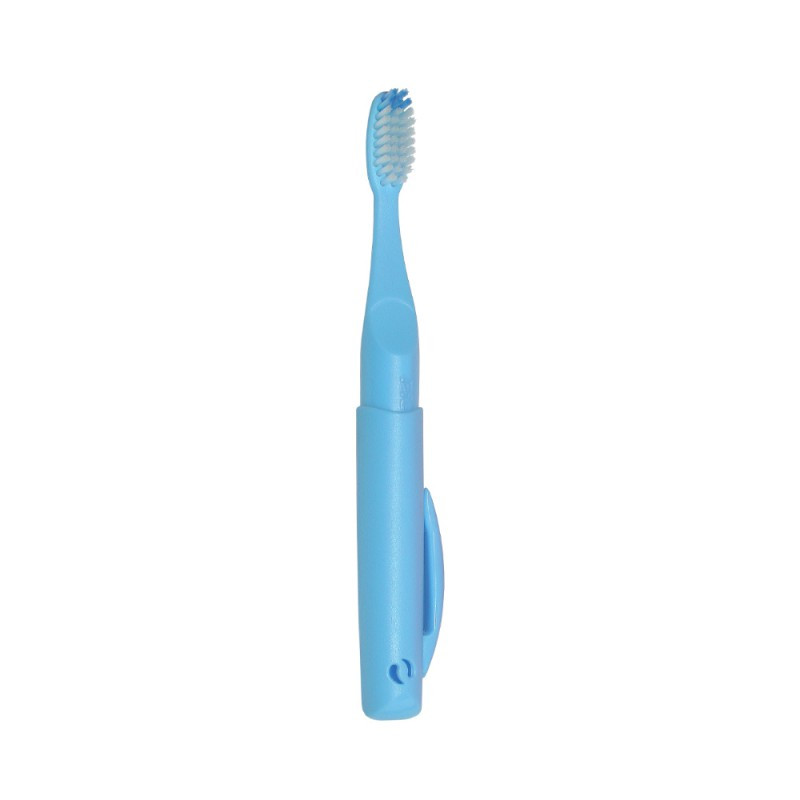 Зубна щітка Pierrot Travel Classic toothbrush, середньої жорсткості (medium), блакитного кольору, Ref.336, фото 1