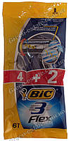 Станки для гоління flex "Bic", 4+2 шт