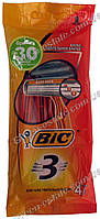 Станки для бритья sensitive "Bic" (3 лезвия), 4 шт