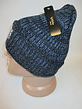 Тепла в'язана шапка для чоловіків., фото 3