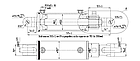 Гідроциліндр сівалки (з гайкою) ГЦ-100.40.200.001.22, фото 2