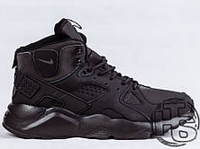 Чоловічі кросівки Nike Air Huarache Winter Black (термо), фото 3