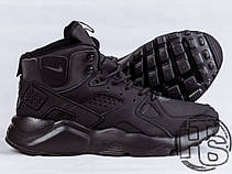 Чоловічі кросівки Nike Air Huarache Winter Black (термо), фото 2