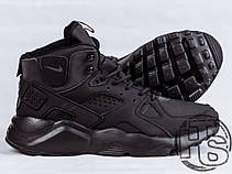Чоловічі кросівки Nike Air Huarache Winter Black (термо), фото 5