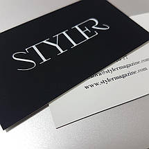 Візитки ручної роботи мінімалізм (комплект 100 шт), фото 4