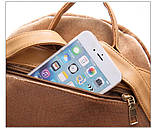 Рюкзак жіночий оксамитовий для дівчат, дівчаток з помпоном (чорний), фото 8