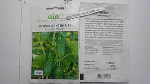 Насіння огірка Арктика F1 (NongWoo Bio), 10 насінин - надранній (35-40 днів), партенокарпік, високоврожайний