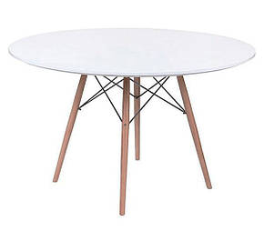Стіл Tavolo xz3 круглий білий діаметр 120 см, дизайн Charles & Ray Eames, фото 2