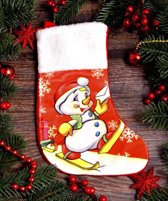 Новорічний мішок для подарунків середній 1780-1