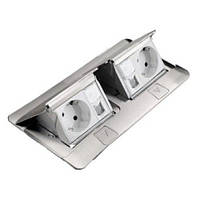 Висувний розетковий блок на 6-модулі, алюміній Legrand 54012