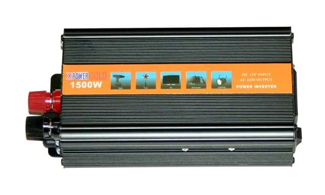 Інвертор напруги автомобільний-Power GOLD PG-1500 12/220, 1500W -
