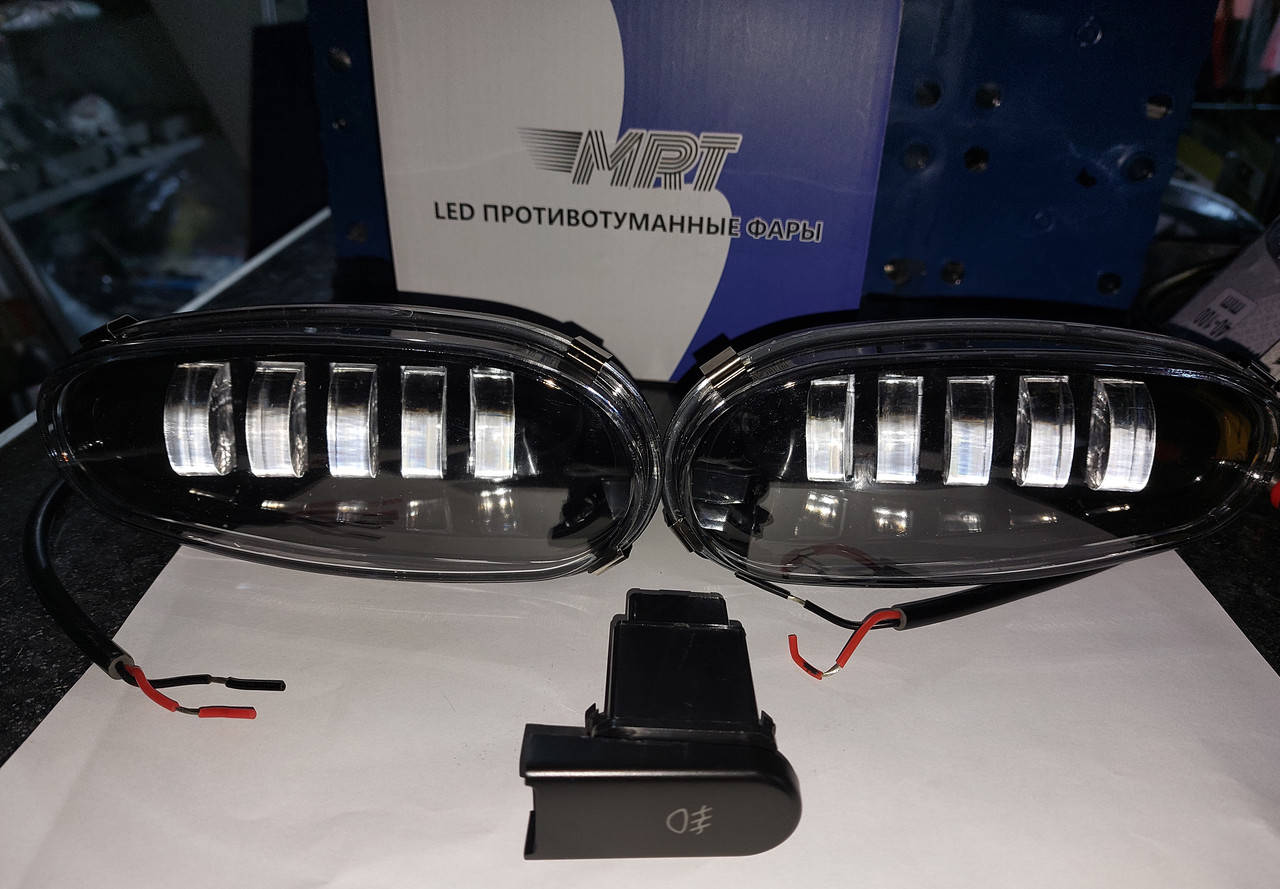 

Фара противотуманка. LED фара с линзой для автомобиля Daewoo LANOS/SENS белые., Белый