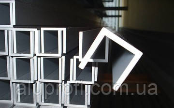 Швеллер алюминиевый 55х23х2,5мм анод - фото 2 - id-p602794873