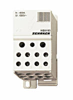 Блок ответвительных клемм главной электрической линии 1P 125A (вход 1 × 35 мм², выходы 6 × 16 мм²) Schrack