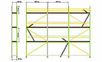 Леса для ремонта фасадов 0,7 м