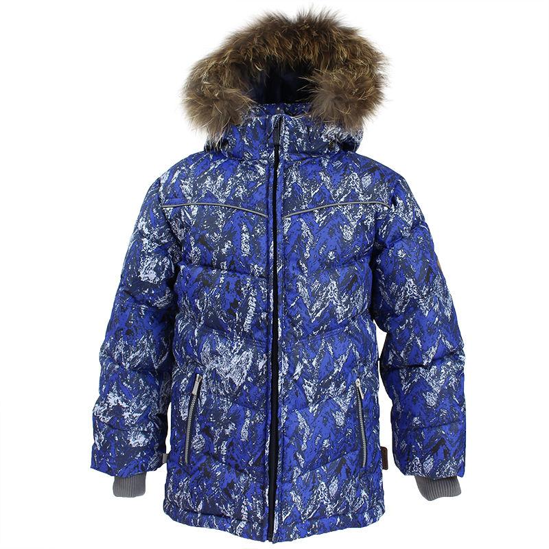Зимова куртка - пуховик для хлопчика 5,6,7 років р. 110,116,122 MOODY 1 ТМ HUPPA синя 17470155-73235
