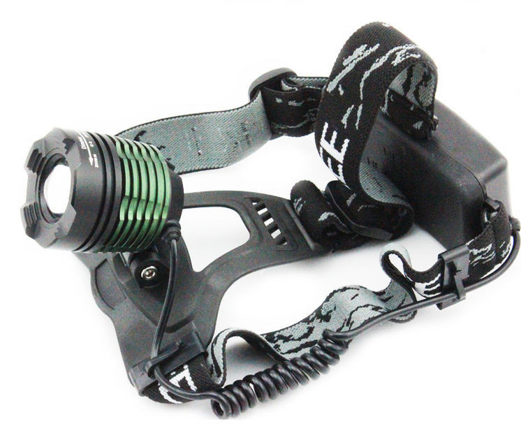 Фонарь налобный K12 T6 белый свет 2 зарядки 2 аккумулятора, фото 1