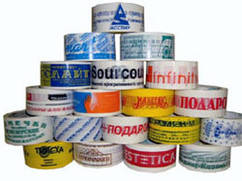 Скотч із логотипом або малюнком 48х60 м мінімальний тираж 144 рулоніи