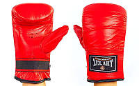Снарядные перчатки Кожа ZEL (р-р M-XL, красный)