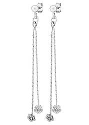 Пумери срібні родовані з підвісками 8817Р