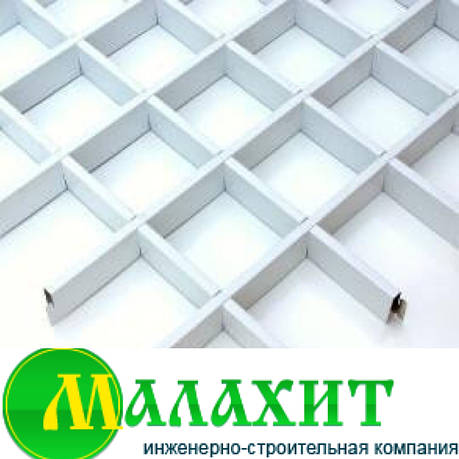 Підвісна стеля Грильято (білий, чорний,сірий, графіт), фото 1