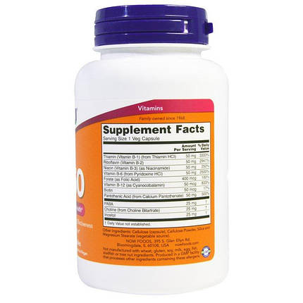 B-50 NOW Foods 100 Caps, фото 2