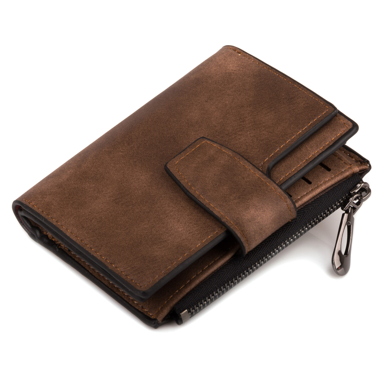 Стильний гаманець Lindo — Компактний і Функціональний (кава), фото 1