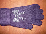 Ангора. Жіночі рукавички Корона. Бамбук, фото 5