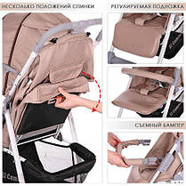Дитяча прогулянкова коляска El Camino (M 3420-13 NOTA) Бежева, фото 3