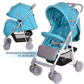 Дитяча прогулянкова коляска El Camino (M 3420-12 NOTA) Блакитна, фото 2