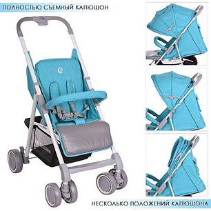 Дитяча прогулянкова коляска El Camino (M 3420-12 NOTA) Блакитна, фото 2