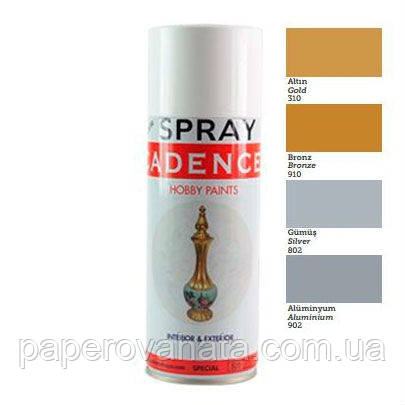 Фарба-спрей Gilding Spray, алюмінієва, 400 мл