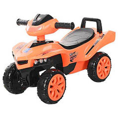 Дитяча каталка-толокар Bambi Жовтогаряча (M 3502-7) зі звуковими ефектами