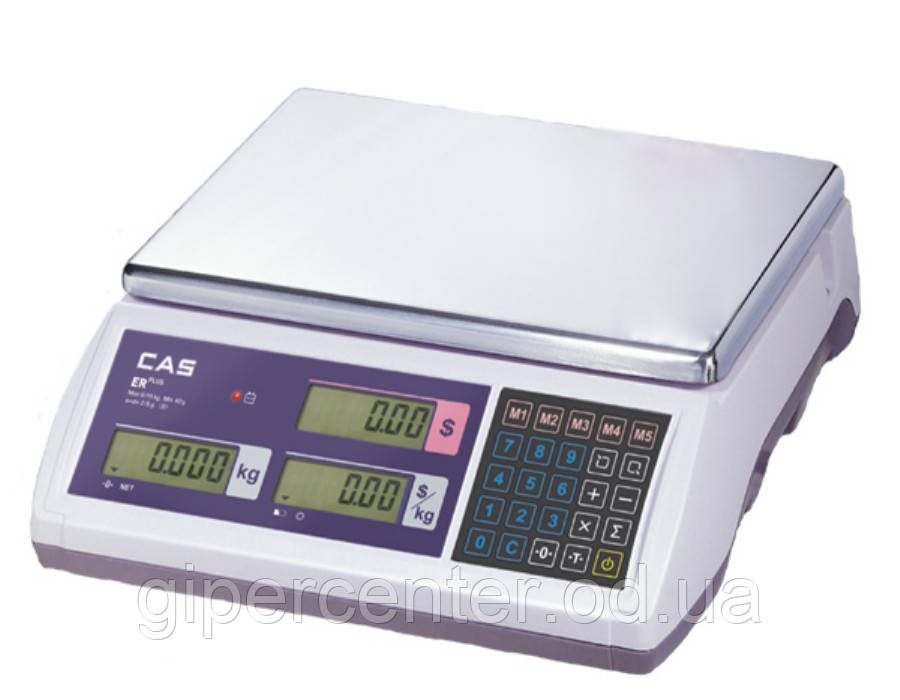 Весы торговые CAS ER Plus E до 15 кг - фото 1 - id-p386275414
